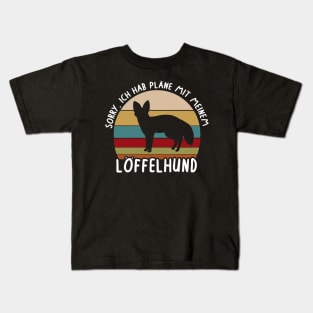 Pläne mit Löffelhund Savanne Design Geschenk Kids T-Shirt